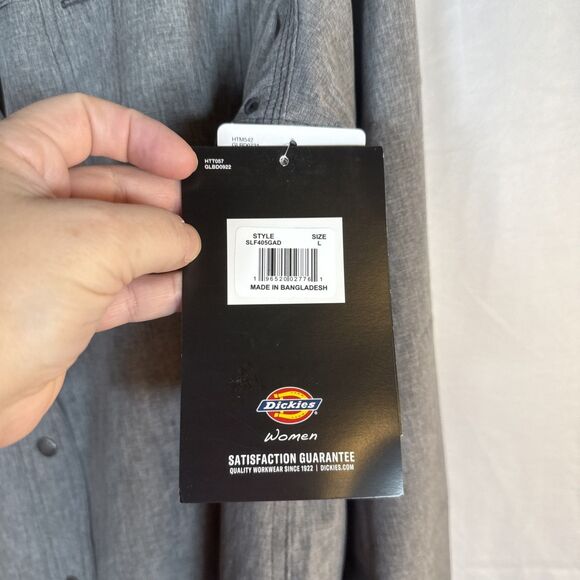 Dickies Women’s Long‑Sleeve Temp‑IQ® Cooling Utility Shirt, Gray Large NWT - Picture 10 of 16